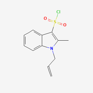 molecular formula C12H12ClNO2S B12828404 1-Allyl-2-methyl-1H-indole-3-sulfonyl chloride 