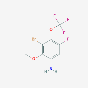 3-Bromo-5-fluoro-2-methoxy-4-(trifluoromethoxy)aniline