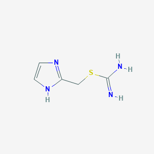 molecular formula C5H8N4S B12828482 (1H-Imidazol-2-yl)methyl carbamimidothioate 