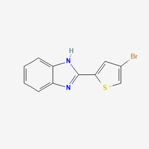 molecular formula C11H7BrN2S B12828487 2-(4-Bromothiophen-2-yl)-1H-benzo[d]imidazole 