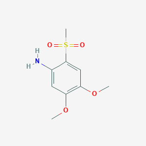 4,5-Dimethoxy-2-(methylsulfonyl)aniline