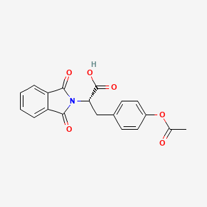 (S)-3-(4-Acetoxyphenyl)-2-(1,3-dioxoisoindolin-2-yl)propanoic acid