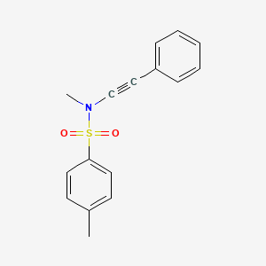 molecular formula C16H15NO2S B12828520 N,4-Dimethyl-N-(phenylethynyl)benzenesulfonamide 