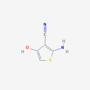 molecular formula C5H4N2OS B1282853 2-氨基-4-羟基噻吩-3-腈 CAS No. 99580-50-4