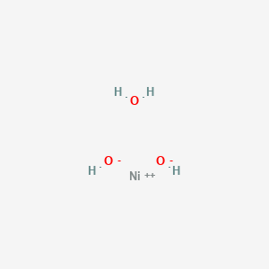 molecular formula H4NiO3 B12828531 Nickel dihydroxide hydrate CAS No. 36897-37-7