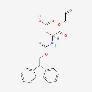 (3S)-3-[(fluoren-9-ylmethoxy)carbonylamino]-3-(prop-2-enyloxycarbonyl)propanoi c acid