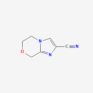 5,6-Dihydro-8H-imidazo[2,1-c][1,4]oxazine-2-carbonitrile