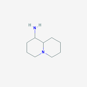 molecular formula C9H18N2 B1282856 octahydro-1H-quinolizin-1-amine CAS No. 80220-52-6