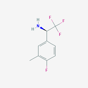 (R)-2,2,2-Trifluoro-1-(4-fluoro-3-methylphenyl)ethan-1-amine