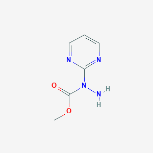 molecular formula C6H8N4O2 B12828589 Methyl 1-(pyrimidin-2-yl)hydrazinecarboxylate 