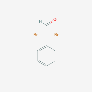 molecular formula C8H6Br2O B12828593 2,2-Dibromo-2-phenylacetaldehyde 