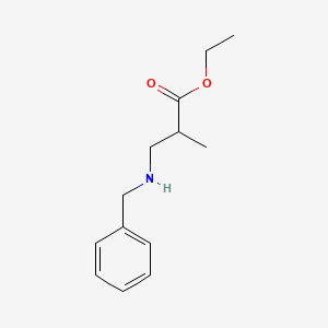 B1282863 Ethyl 3-(benzylamino)-2-methylpropanoate CAS No. 99985-63-4