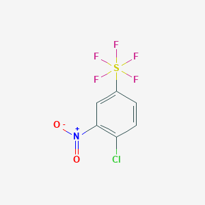 molecular formula C6H3ClF5NO2S B12828631 4-Chloro-3-nitrophenylsulphur pentafluoride 