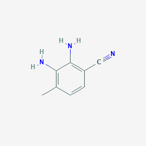 molecular formula C8H9N3 B12828645 2,3-Diamino-4-methylbenzonitrile 