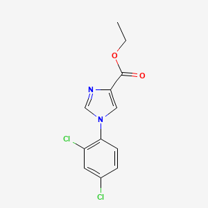 molecular formula C12H10Cl2N2O2 B12828668 ethyl 1-(2,4-dichlorophenyl)-1H-imidazole-4-carboxylate CAS No. 952958-73-5