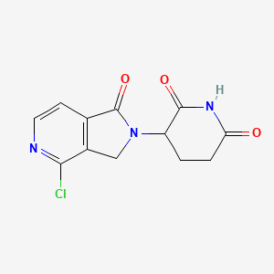 molecular formula C12H10ClN3O3 B12828709 3-(4-Chloro-1-oxo-1,3-dihydro-2h-pyrrolo[3,4-c]pyridin-2-yl)piperidine-2,6-dione 