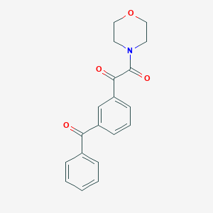 molecular formula C19H17NO4 B12828714 1-(3-Benzoylphenyl)-2-morpholinoethane-1,2-dione 