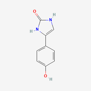 molecular formula C9H8N2O2 B12828716 4-(4-hydroxyphenyl)-1H-imidazol-2(3H)-one 