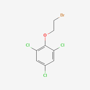 molecular formula C8H6BrCl3O B1282872 2-(2-溴乙氧基)-1,3,5-三氯苯 CAS No. 26378-23-4