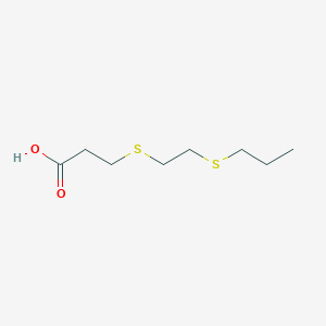 3-{[2-(Propylsulfanyl)ethyl]sulfanyl}propanoic acid