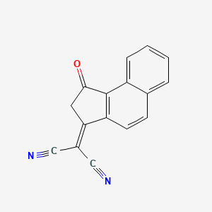 molecular formula C16H8N2O B12828734 2-(1-Oxo-1H-cyclopenta[a]naphthalen-3(2H)-ylidene)malononitrile 