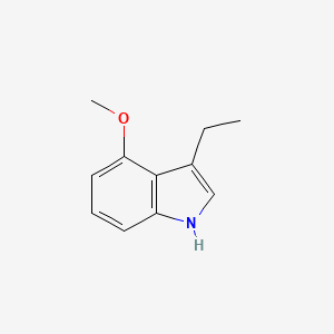 molecular formula C11H13NO B12828743 3-Ethyl-4-methoxyindole 