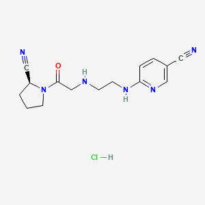 molecular formula C15H19ClN6O B12828744 NVP-DPP-728 monohydrochloride CAS No. 440644-05-3