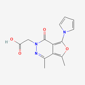 2-(4,5-Dimethyl-1-oxo-7-(1H-pyrrol-1-yl)furo[3,4-d]pyridazin-2(1H)-yl)acetic acid