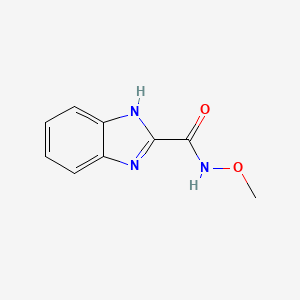 molecular formula C9H9N3O2 B12828791 N-Methoxy-1H-benzo[d]imidazole-2-carboxamide 