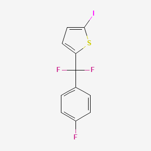 2-[Difluoro(4-fluorophenyl)methyl]-5-iodothiophene