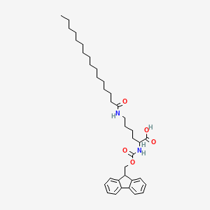 molecular formula C37H54N2O5 B12828806 Fmoc-Lys(Pam)-OH 