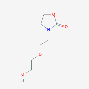 molecular formula C7H13NO4 B12828860 3-(2-(2-Hydroxyethoxy)ethyl)oxazolidin-2-one 