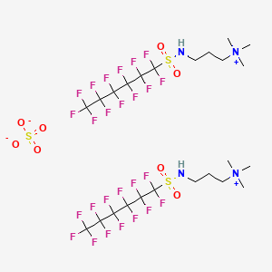 Bis[trimethyl-3-[[(tridecafluorohexyl)sulphonyl]amino]propylammonium] sulphate