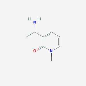 3-(1-Aminoethyl)-1-methylpyridin-2(1H)-one