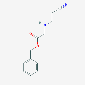 molecular formula C12H14N2O2 B12828911 Benzyl (2-cyanoethyl)glycinate 