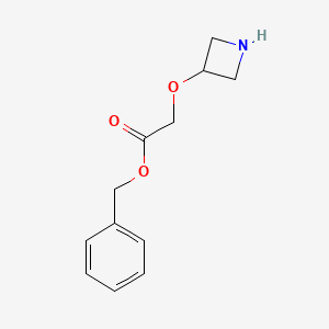 molecular formula C12H15NO3 B12828918 Benzyl 2-(azetidin-3-yloxy)acetate 