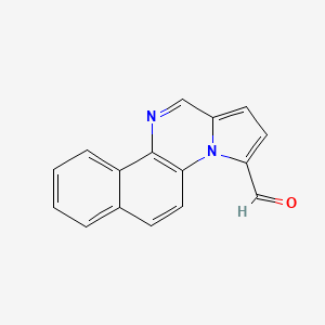 molecular formula C16H10N2O B12828919 Benzo[f]pyrrolo[1,2-a]quinoxaline-3-carbaldehyde 