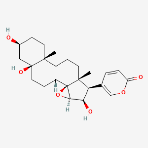 5-[(1R,2S,4R,5R,6R,7R,11R,14S,16S)-5,14,16-trihydroxy-7,11-dimethyl-3-oxapentacyclo[8.8.0.02,4.02,7.011,16]octadecan-6-yl]pyran-2-one