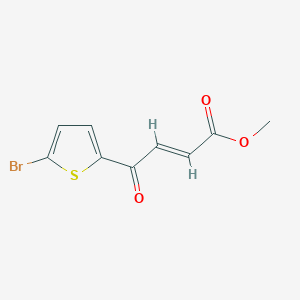 molecular formula C9H7BrO3S B12828943 methyl (2E)-4-(5-bromothiophen-2-yl)-4-oxobut-2-enoate 