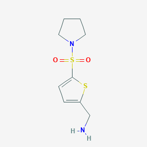 [5-(Pyrrolidin-1-ylsulfonyl)thien-2-yl]methylamine