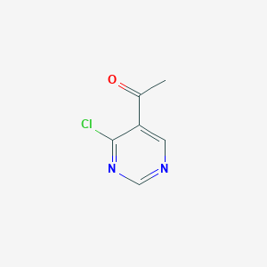 molecular formula C6H5ClN2O B12828979 1-(4-Chloropyrimidin-5-yl)ethan-1-one 