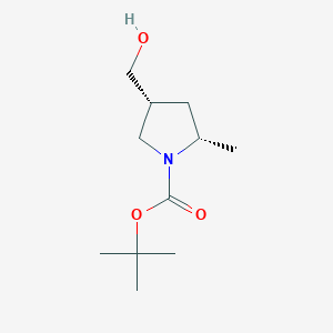 (2S,4R)-tert-Butyl 4-(hydroxymethyl)-2-methylpyrrolidine-1-carboxylate