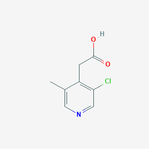 molecular formula C8H8ClNO2 B12828988 2-(3-Chloro-5-methylpyridin-4-yl)acetic acid 