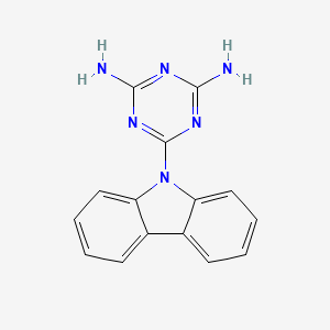 molecular formula C15H12N6 B12829023 6-(9H-Carbazol-9-yl)-1,3,5-triazine-2,4-diamine 