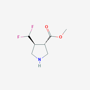 Methyl (3S,4S)-4-(difluoromethyl)pyrrolidine-3-carboxylate