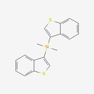 molecular formula C18H16S2Si B12829042 Bis(benzo[b]thiophen-3-yl)dimethylsilane 