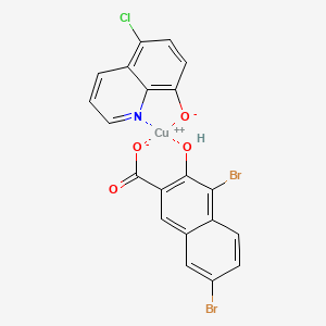 (5-Chloro-8-quinolinolato)(4,7-dibromo-3-hydroxy-2-naphthoato)copper