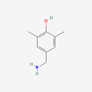 molecular formula C9H13NO B1282906 4-(Aminomethyl)-2,6-dimethylphenol CAS No. 876-15-3