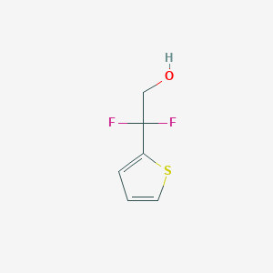 molecular formula C6H6F2OS B12829101 2,2-Difluoro-2-(thiophen-2-yl)ethan-1-ol 