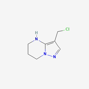 molecular formula C7H10ClN3 B12829102 3-(Chloromethyl)-4,5,6,7-tetrahydropyrazolo[1,5-a]pyrimidine 